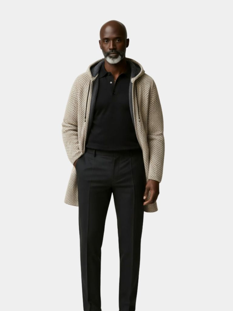 Cappotto Invernale A Maglia Con Cappuccio Lugano - Roma Essenza