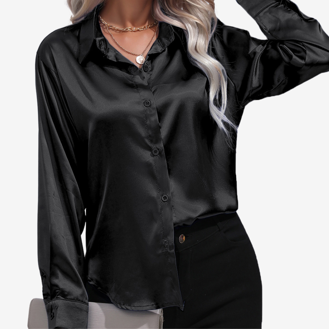Alvira™ Elegante camicia di seta