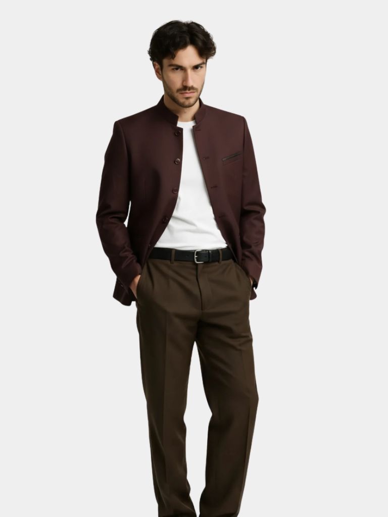 Giacca con Collo Elegante - Roma Essenza