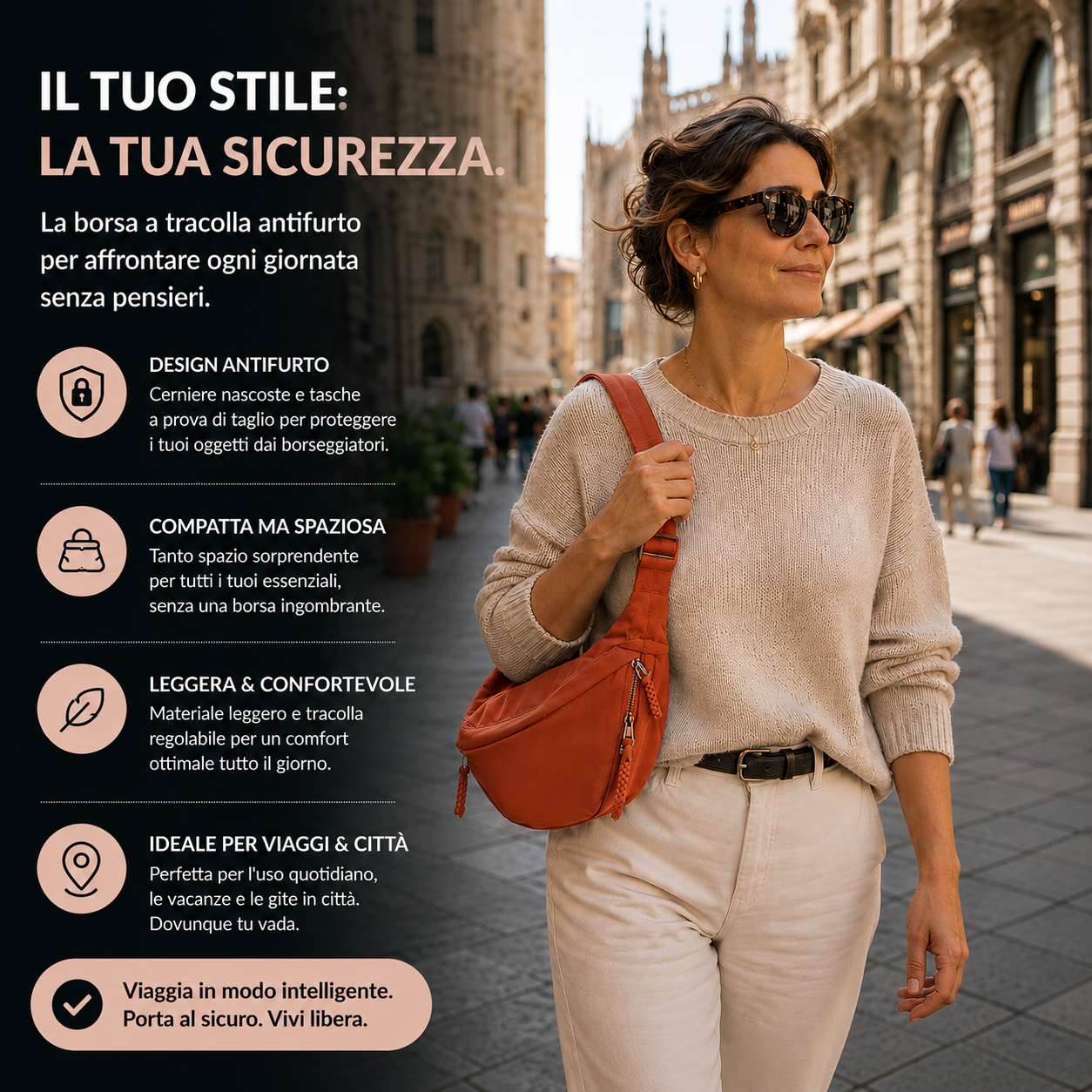 Giulia | Borsa a Spalla Arancione