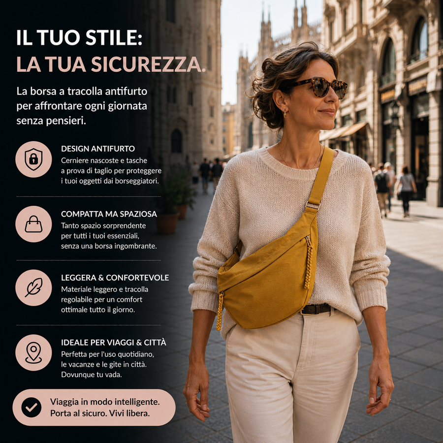 Giulia | Borsa a Spalla Ocra