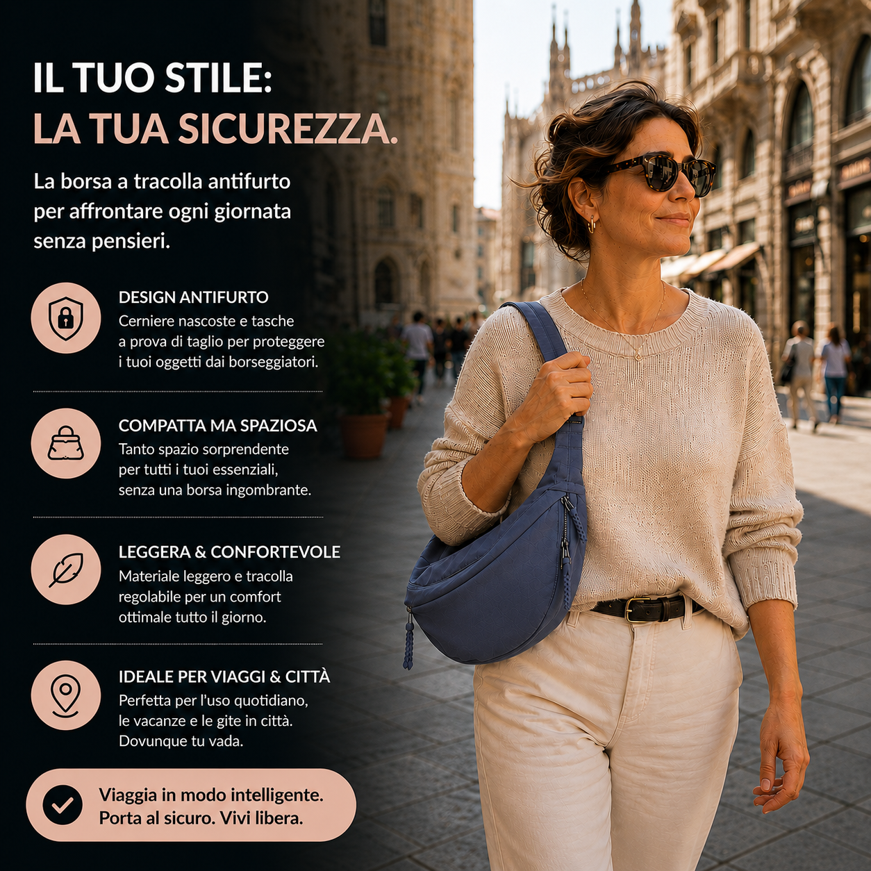 Giulia | Borsa a Spalla Blu