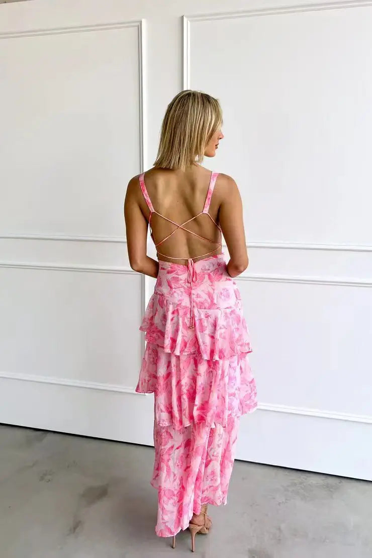 LISA | Abito midi floreale elegante