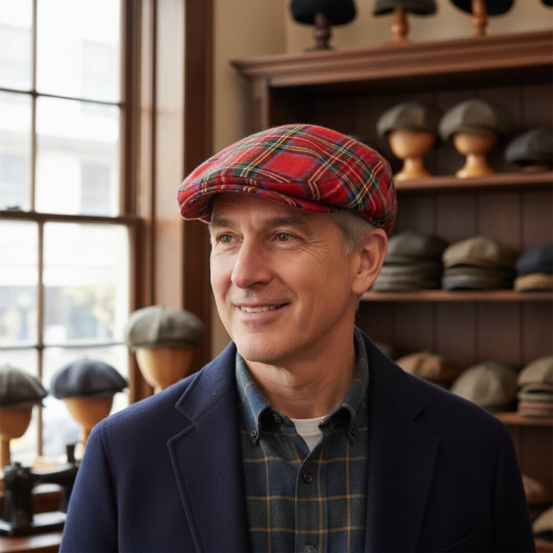 Cappello Ivy in Cotone Tartan | BOSTON