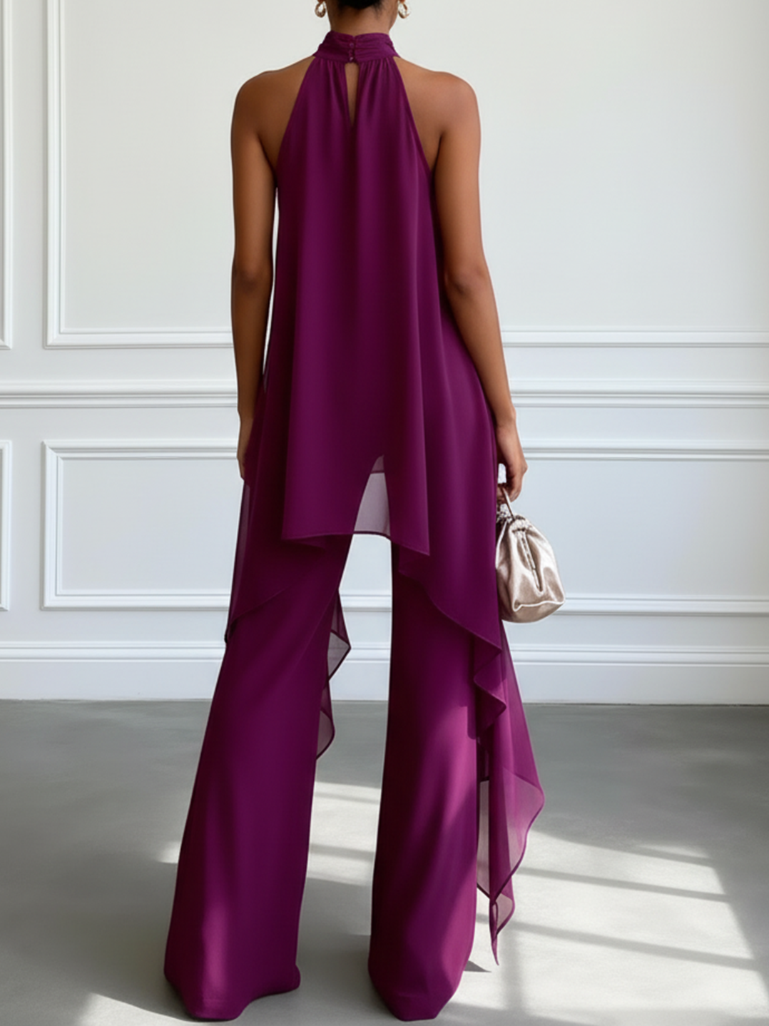Elodia | Completo Elegante Halter con Pantaloni
