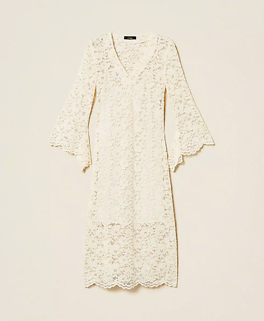 Abito longuette in pizzo