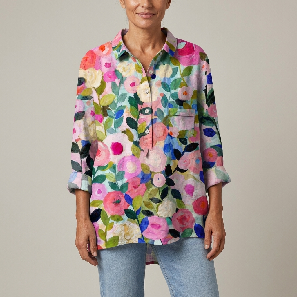 Ysola™ Camicia floreale bohémien