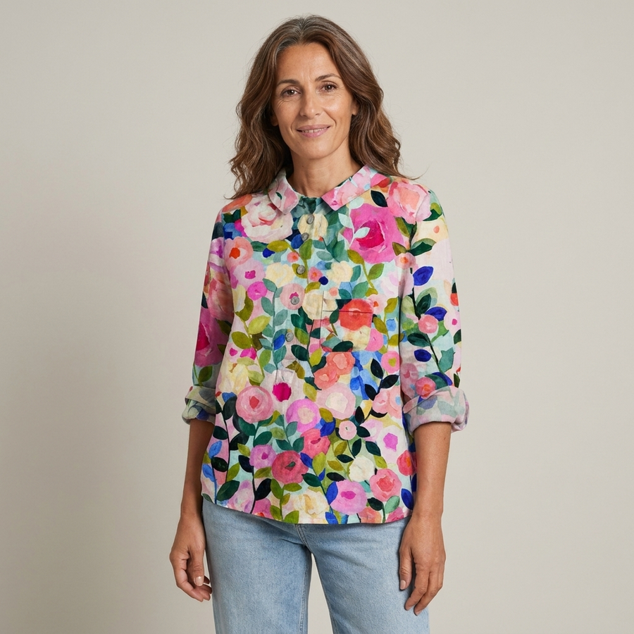 Ysola™ Camicia floreale bohémien