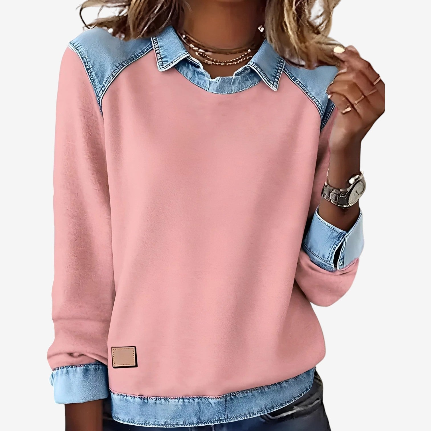 Galesi™ Maglione a contrasto