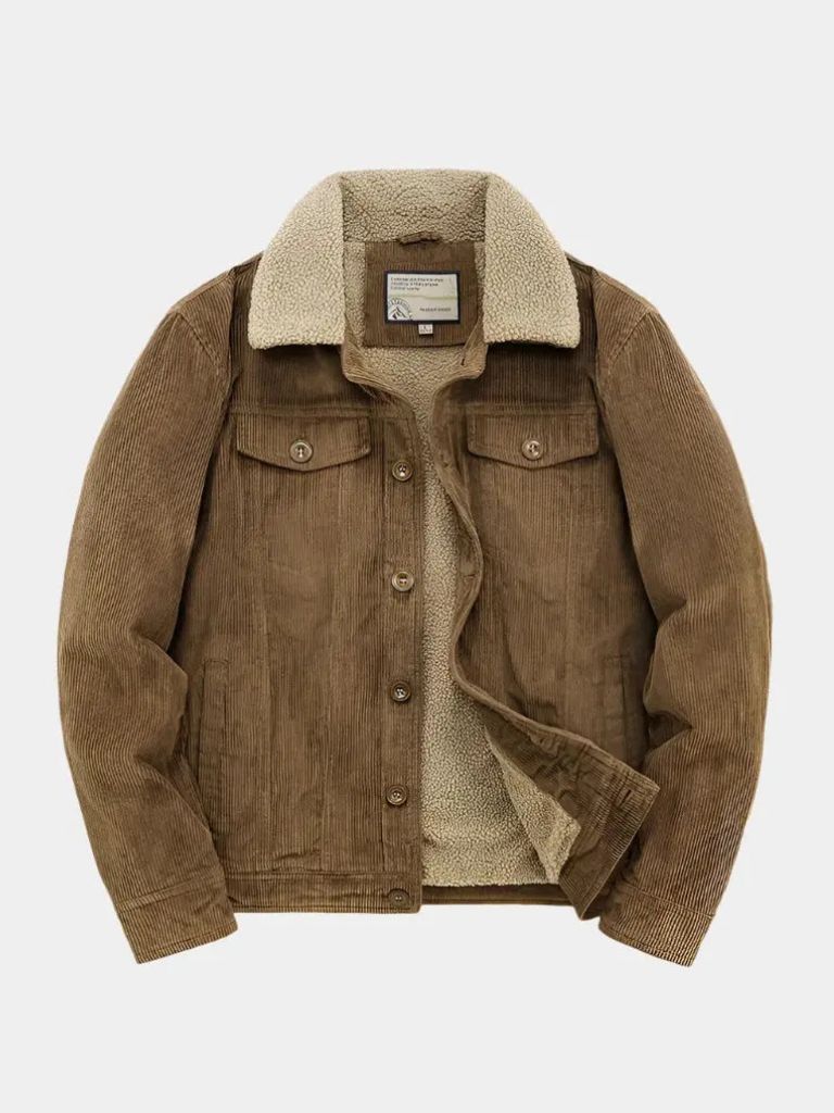 Giacca Minimalista Vintage in Velluto a Coste - Roma Essenza