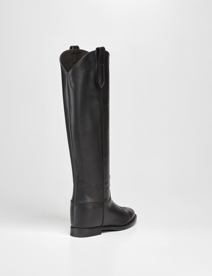 stivale texano nero